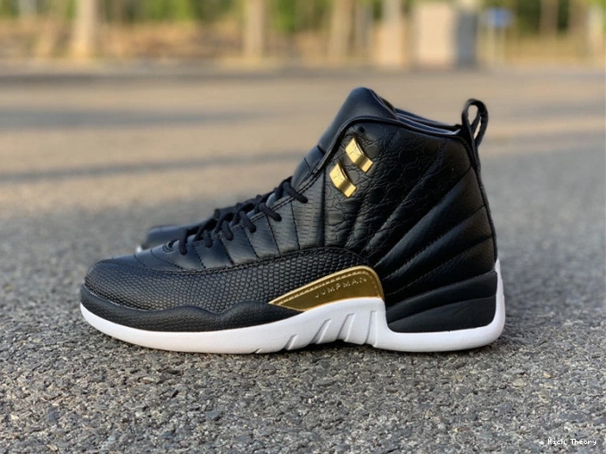 Kicked Out Shoe Store Gold-White Metallic Air AO6068-007 'Reptile' Black Retro 12 Jordan 0723